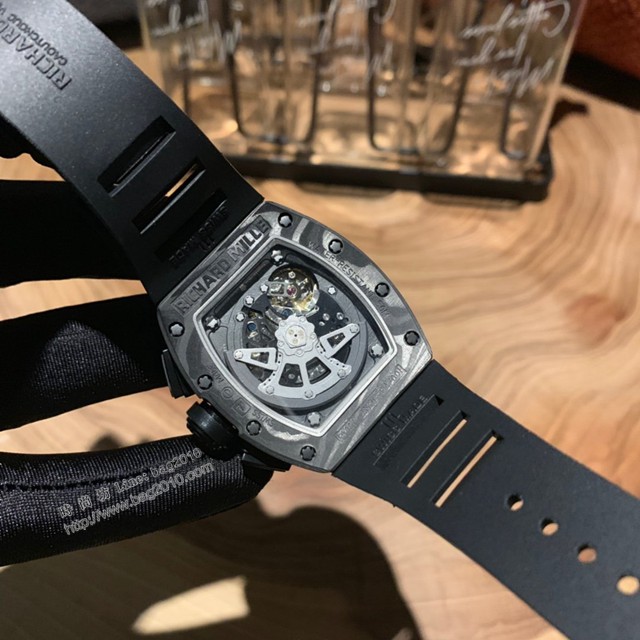 理查德米勒RICHARD MILLE RM011-FM頂級碳纖維殼套男士腕表  gjs2155